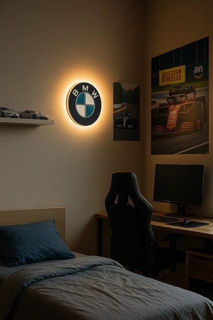 BMW LED-Leuchtschild Wanddeko Autodeko Geschenk