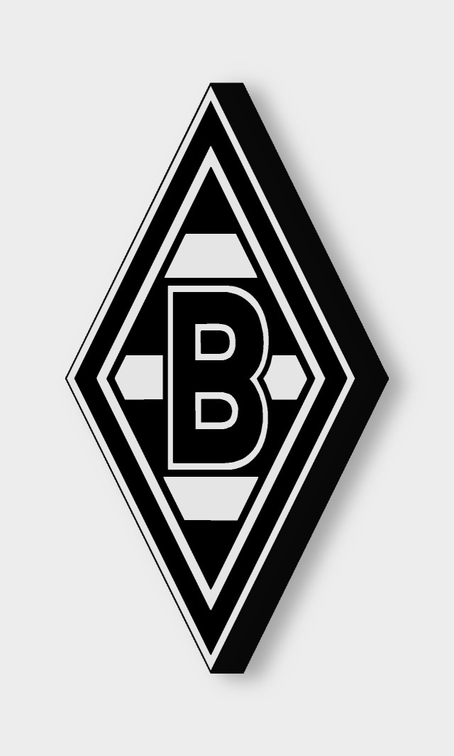 Borussia Mönchengladbach LED-Leuchtschild ausgeschaltet