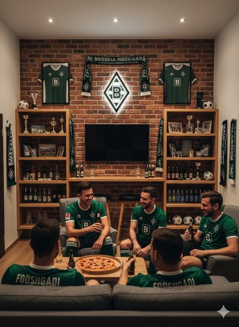 Borussia Mönchengladbach LED-Schild mit USB-Kabel