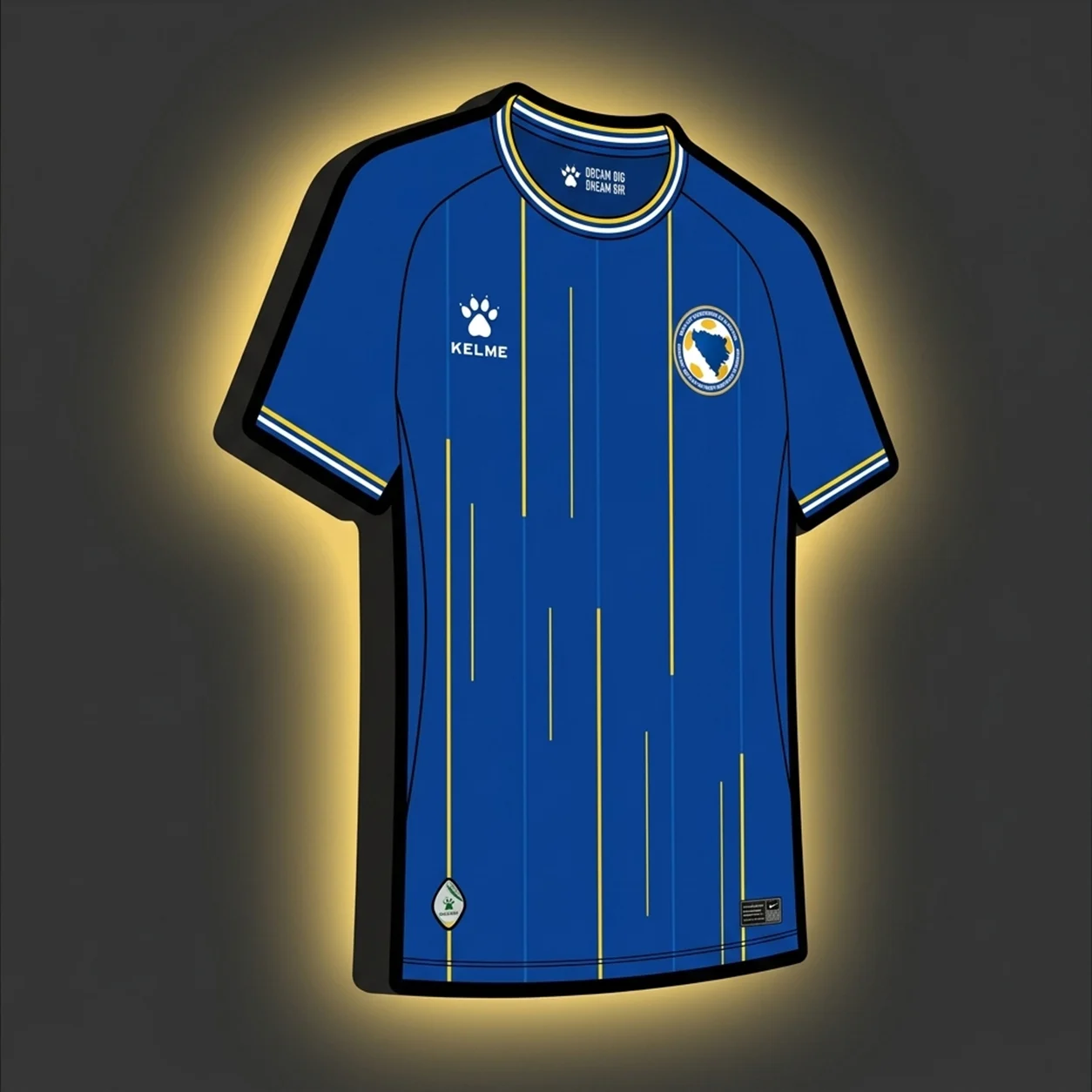Bosnien WM 2026 LED-Trikot-Lampe