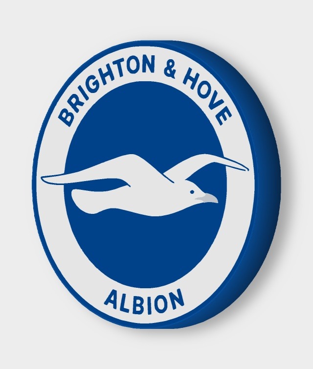 Brighton & Hove Albion LED-Leuchtschild ausgeschaltet