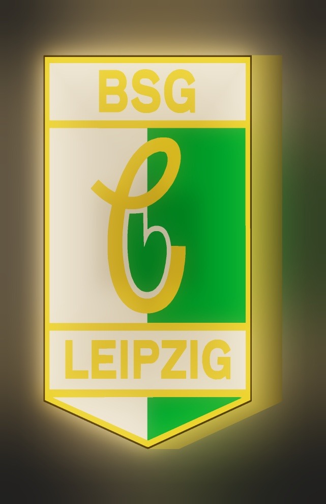 BSG Chemie Leipzig LED-Leuchtschild leuchtend