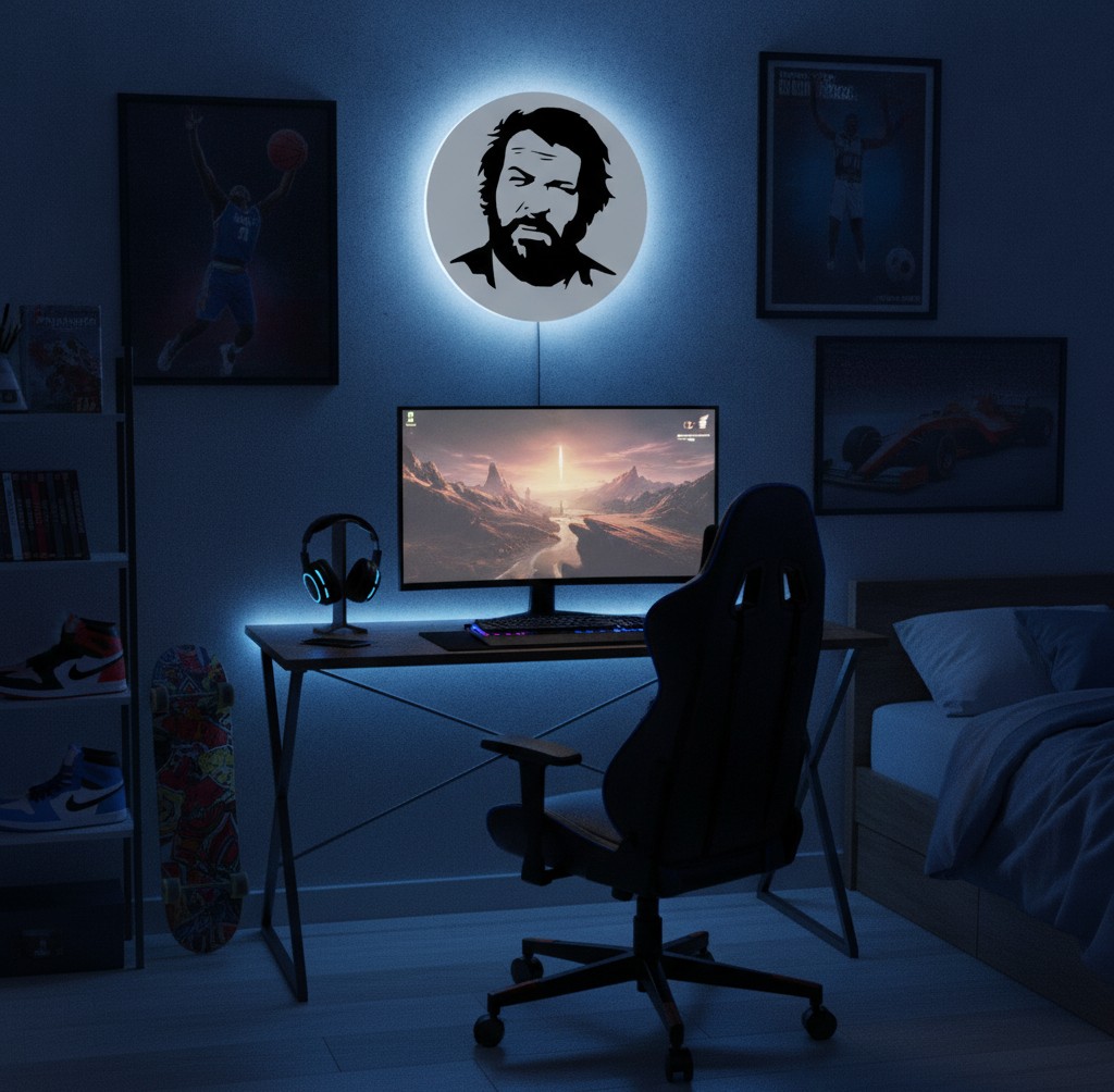 Bud Spencer LED-Leuchte - Mockup