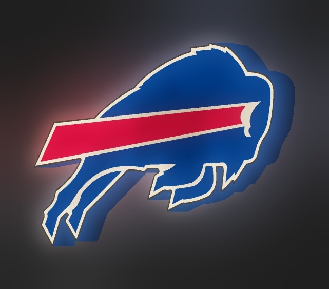 Buffalo Bills LED-Leuchtschild leuchtend