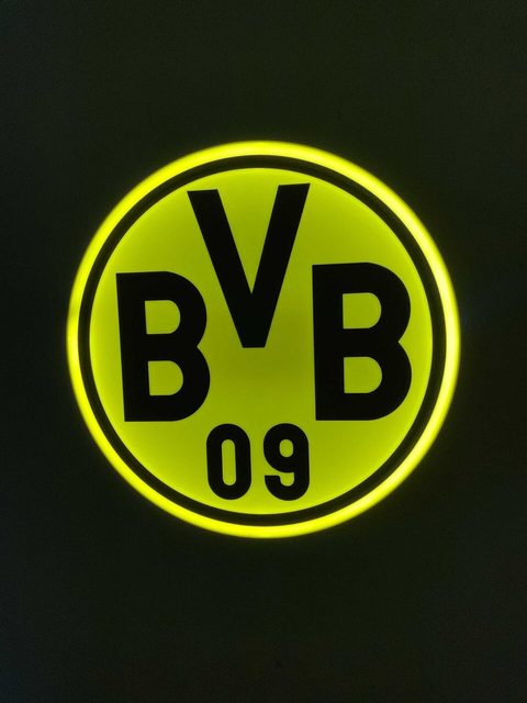 BVB 09 LED Leuchtschild Produktfoto Borussia Dortmund