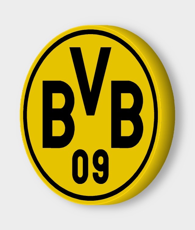 BVB 09 Borussia Dortmund LED-Leuchtschild ausgeschaltet