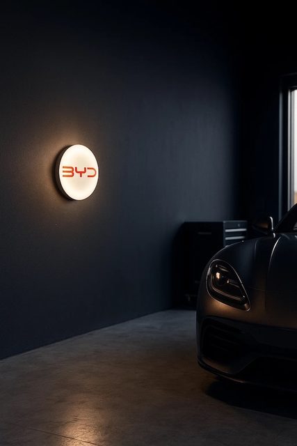 BYD LED-Leuchtschild Wanddeko Autodeko Geschenk