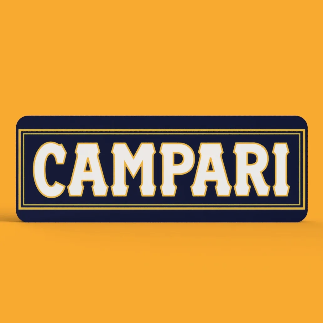 Campari LED-Leuchtschild