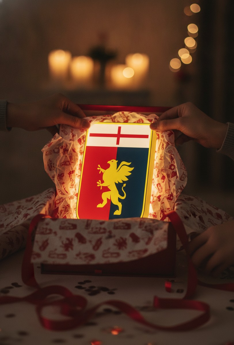 CFC Genua LED-Leuchtschild Wanddeko Fandeko Geschenk - Mockup