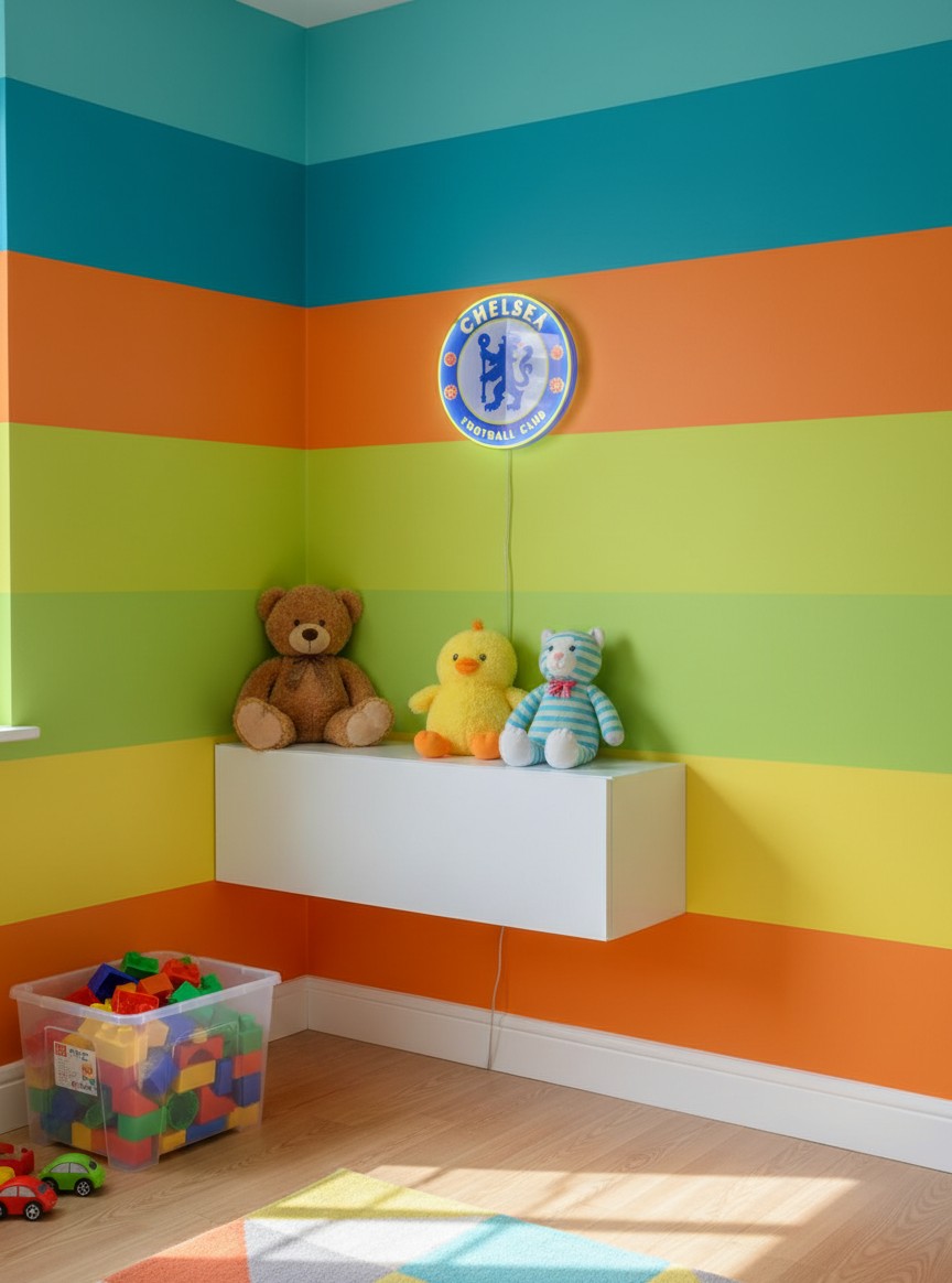Chelsea FC LED-Lampe mit Logo – Fanartikel & Wanddeko Geschenk - Mockup