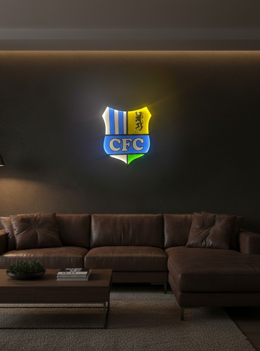 Chemnitzer FC LED-Leuchtschild - Mockup