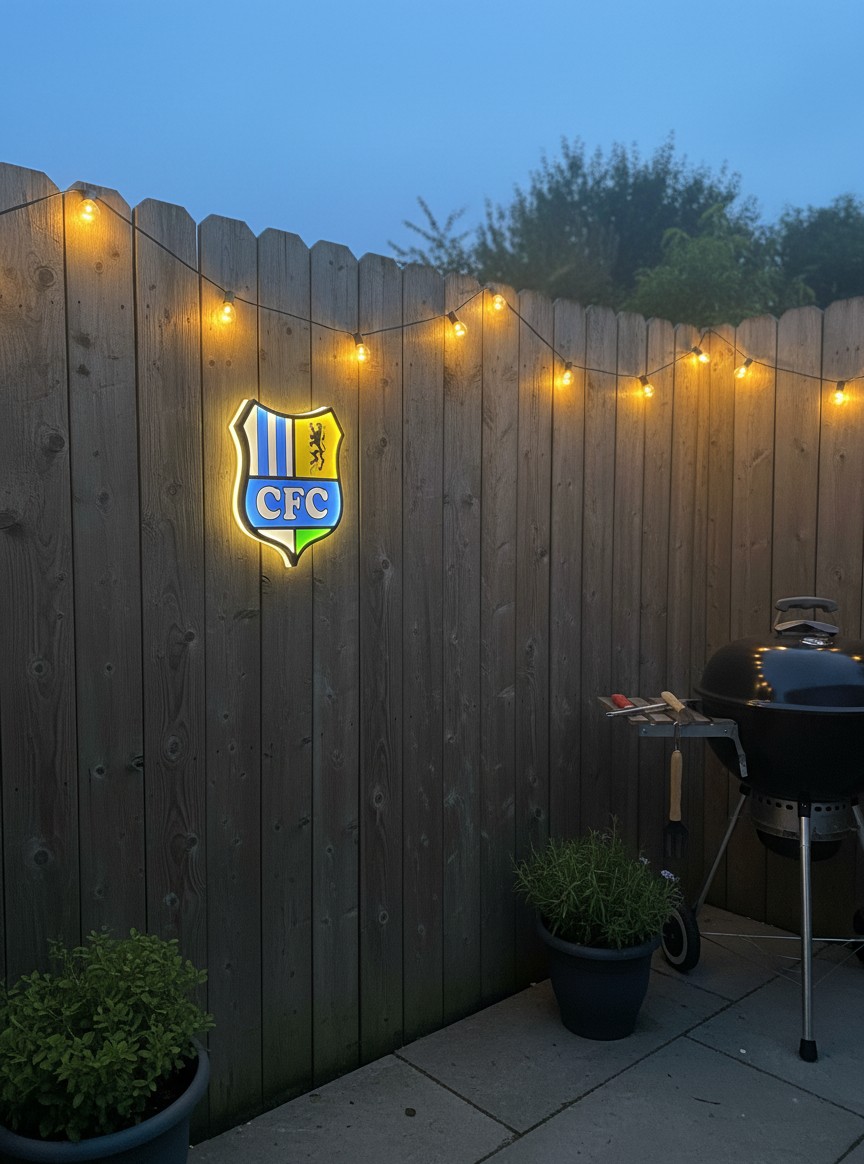 Chemnitzer FC LED-Leuchtschild - Mockup