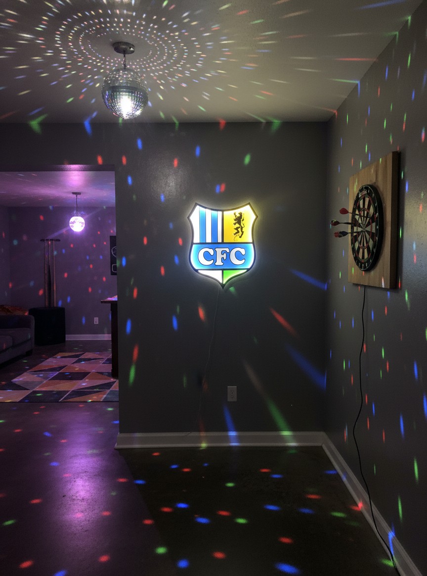 Chemnitzer FC LED-Leuchtschild - Mockup
