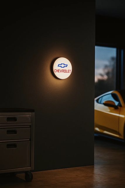 Chevrolet LED-Leuchtschild Wanddeko Autodeko Geschenk