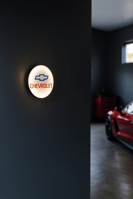 Chevrolet LED-Leuchtschild Wanddeko Autodeko Geschenk