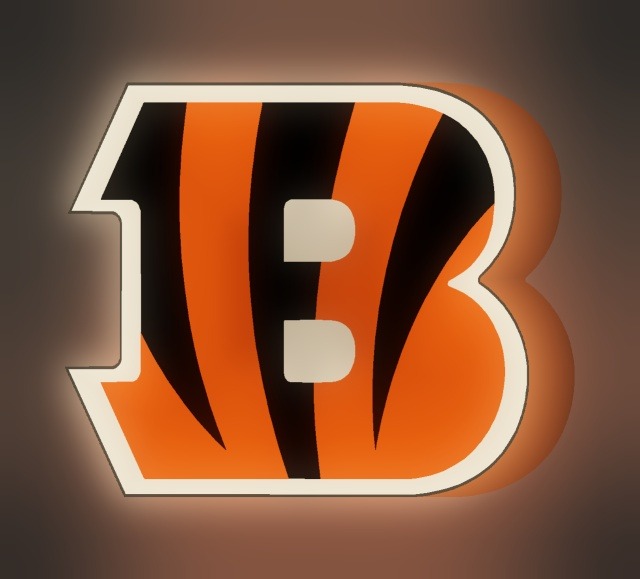 Cincinnati Bengals LED-Leuchtschild leuchtend
