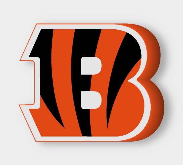 Cincinnati Bengals LED-Leuchtschild ausgeschaltet