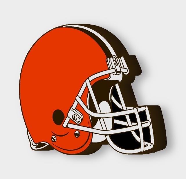 Cleveland Browns LED-Leuchtschild ausgeschaltet