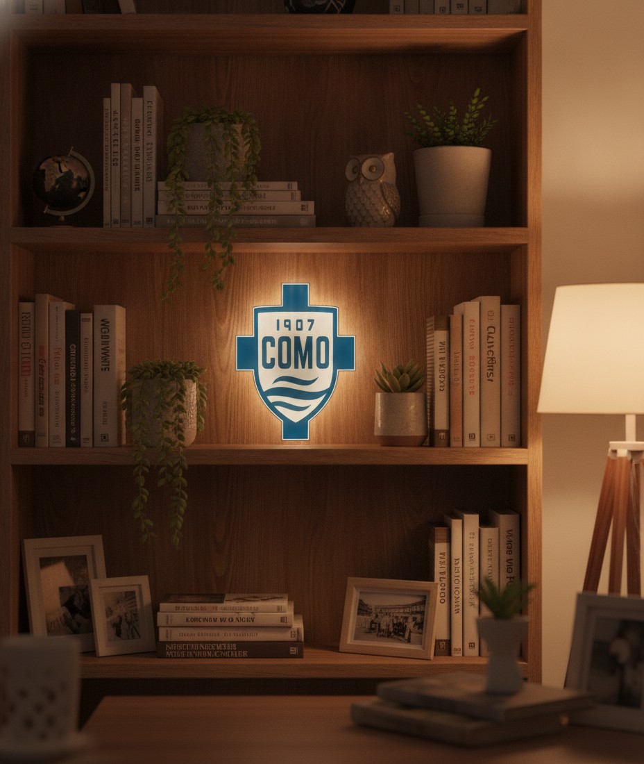 Como 1907 LED-Leuchtschild Wanddeko Fandeko Geschenk - Mockup