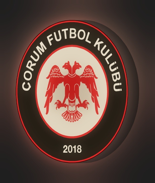 Çorum FK LED-Leuchtschild leuchtend