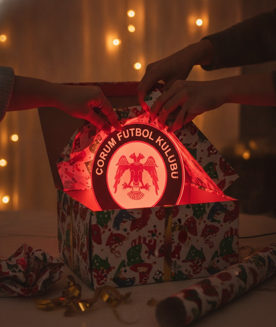Çorum FK LED-Leuchtschild Wanddeko Fandeko Geschenk - Mockup