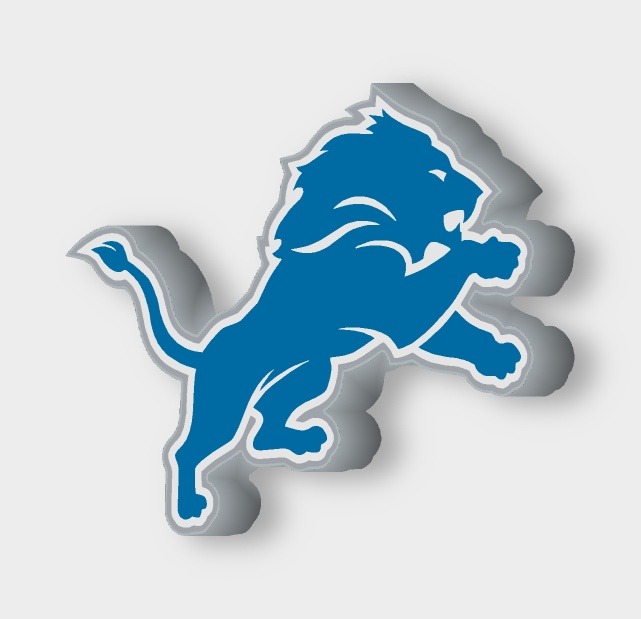 Detroit Lions LED-Leuchtschild ausgeschaltet
