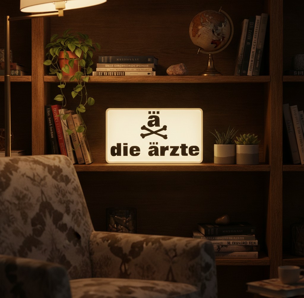 Die Ärzte LED-Leuchte - Mockup