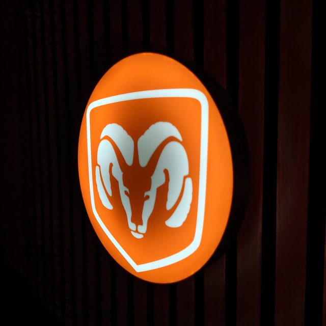 Dodge Ram LED-Leuchtschild Wanddeko Autodeko Geschenk