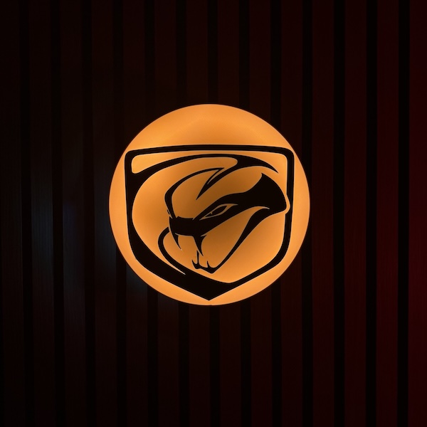 Dodge Viper LED-Leuchtschild Wanddeko Autodeko Geschenk