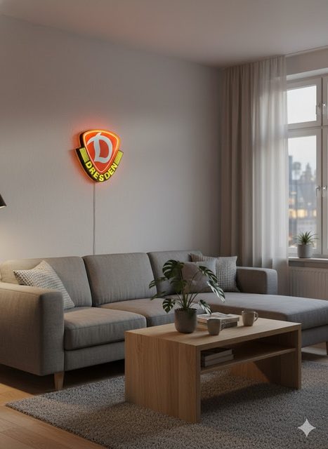 Dynamo Dresden LED-Leuchtschild als Geschenkidee für Fußballfans