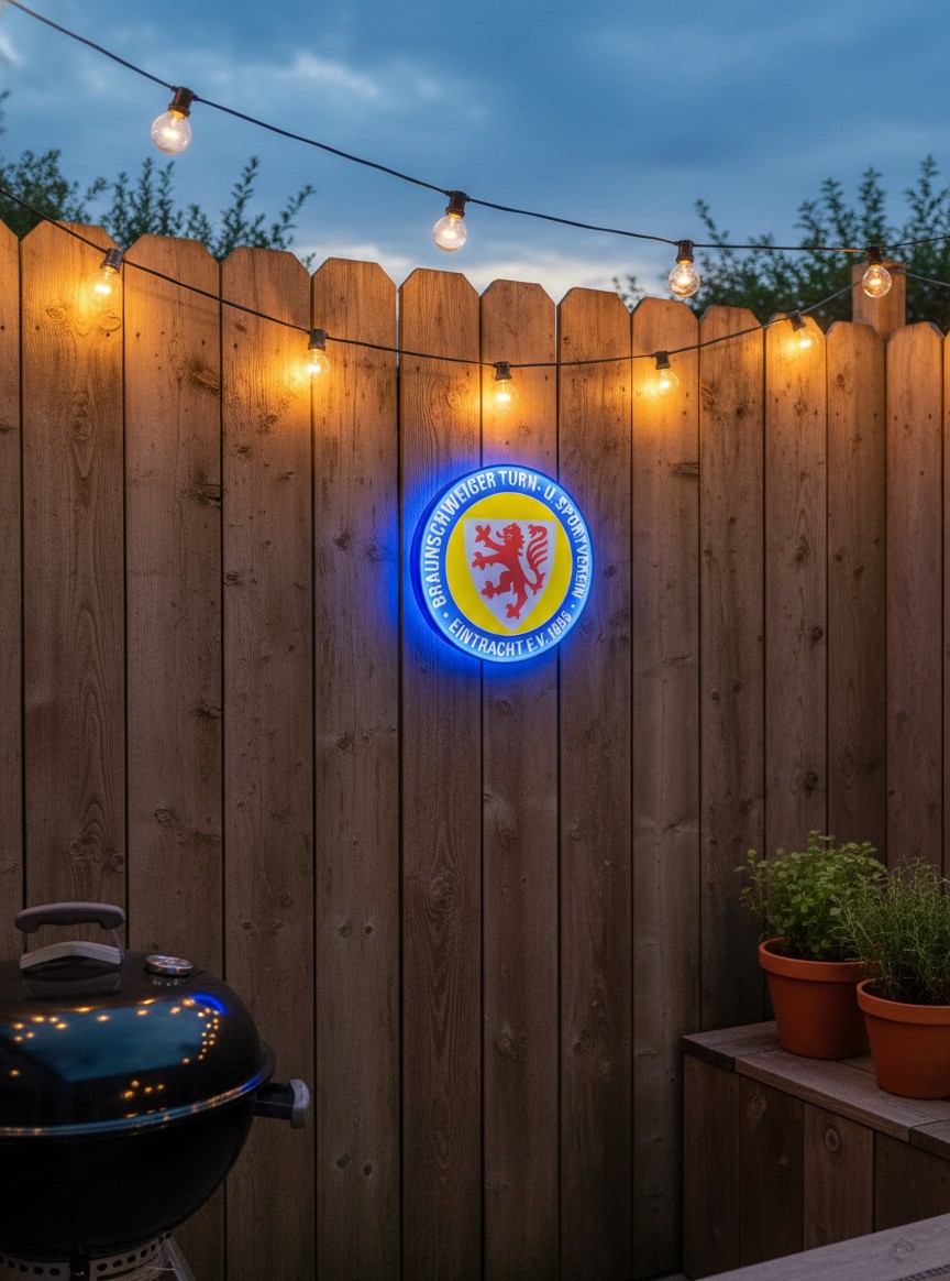 Eintracht Braunschweig LED-Leuchtschild - Mockup