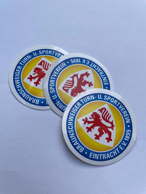 Eintracht Braunschweig Sticker Set 5er Pack Hochglanz Aufkleber mit Vereinslogo