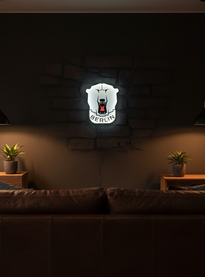 Eisbären Berlin LED-Leuchtschild - Mockup