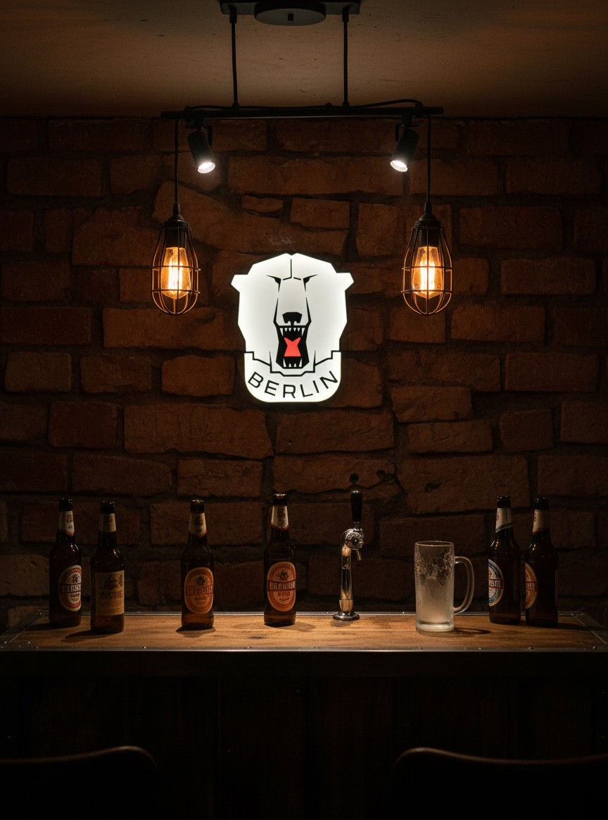 Eisbären Berlin LED-Leuchtschild - Mockup