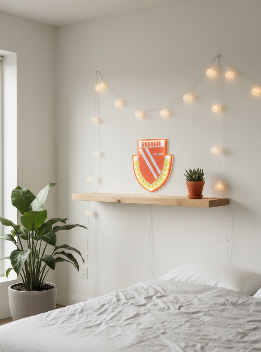 Energie Cottbus LED-Leuchtschild Fandeko Geschenk - Mockup