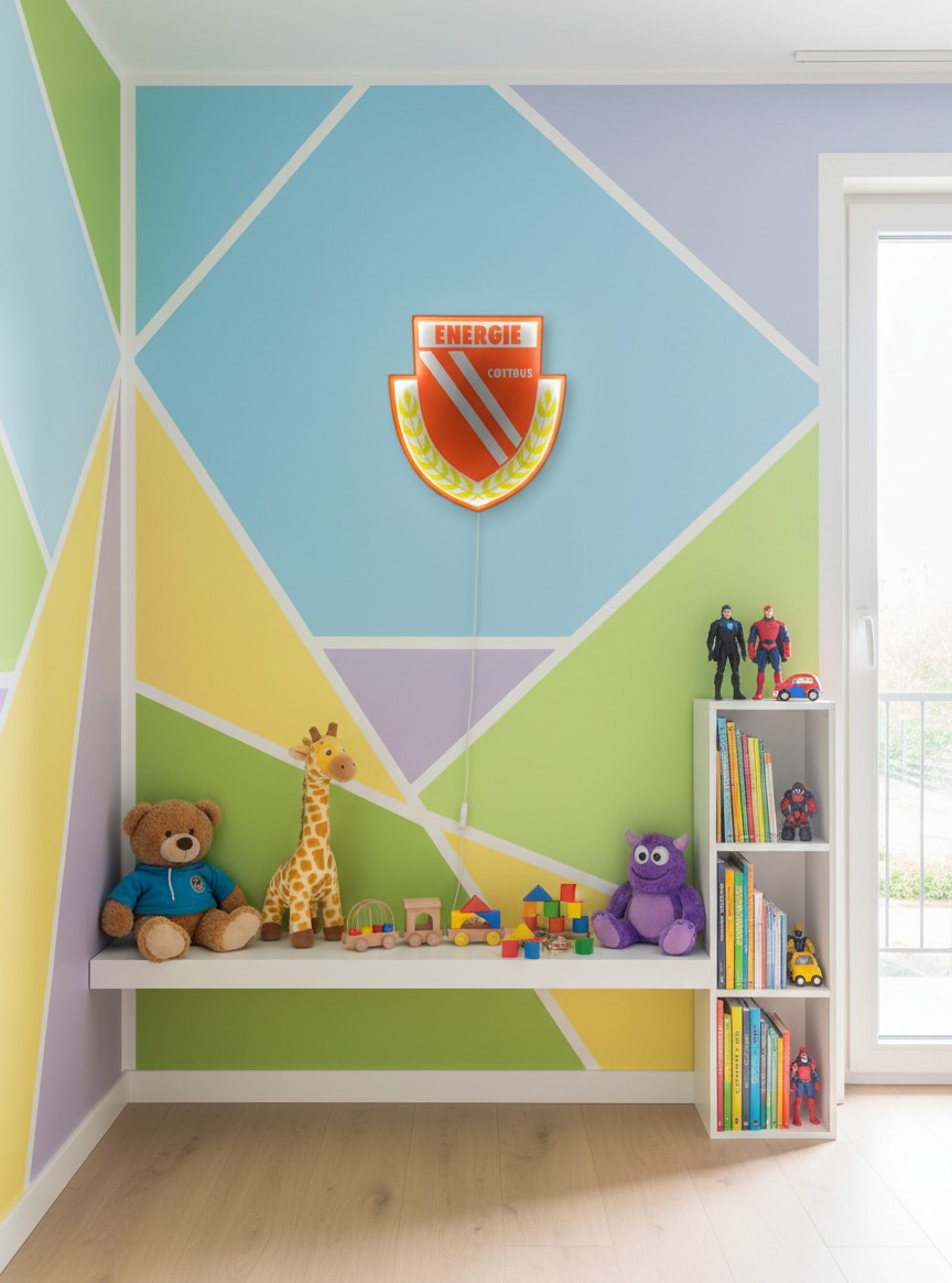 Energie Cottbus LED-Leuchtschild Fandeko Geschenk - Mockup