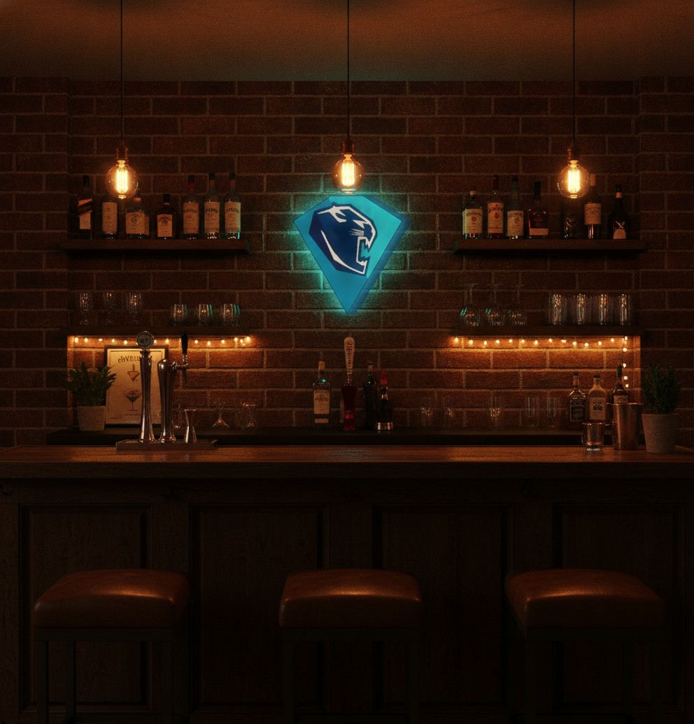 ERC Ingolstadt LED-Leuchtschild Wanddeko Fandeko Geschenk - Mockup