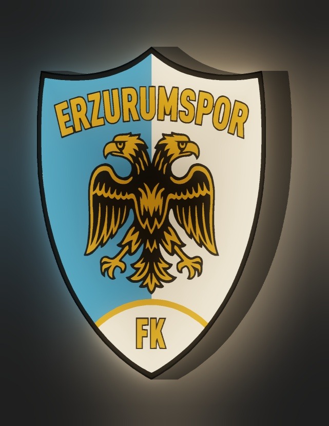 Erzurumspor LED-Leuchtschild leuchtend