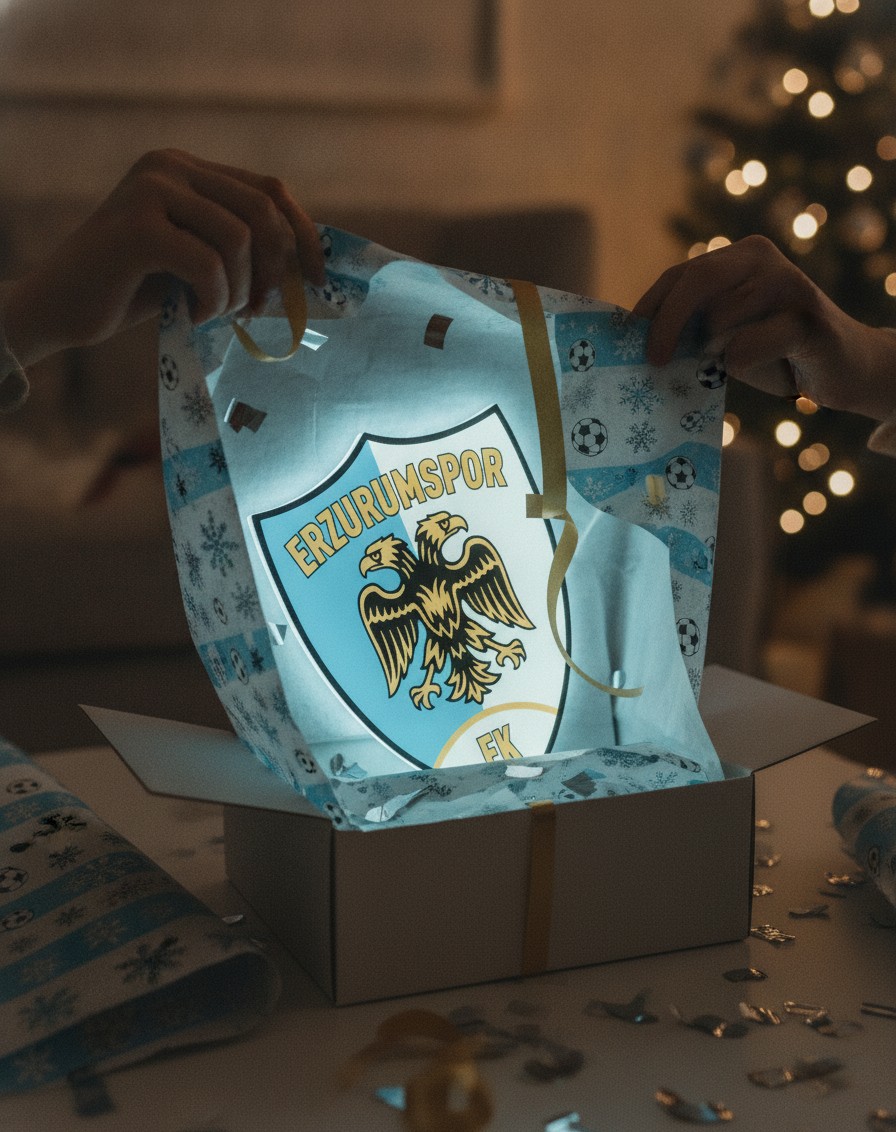 Erzurumspor LED-Leuchtschild Wanddeko Fandeko Geschenk - Mockup