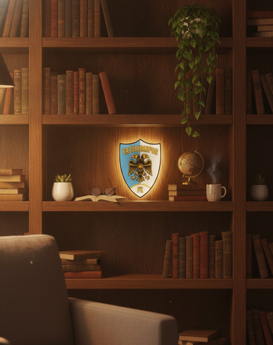 Erzurumspor LED-Leuchtschild Wanddeko Fandeko Geschenk - Mockup