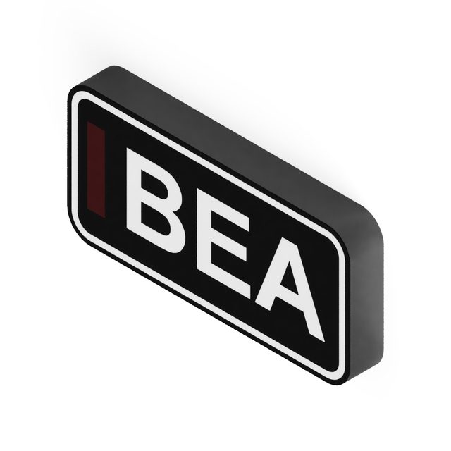 F1 Fahrer BEA LED-Leuchtschild Wanddeko Autodeko Geschenk