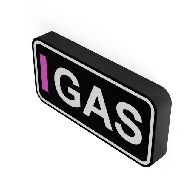 F1 Fahrer GAS LED-Leuchtschild Wanddeko Autodeko Geschenk