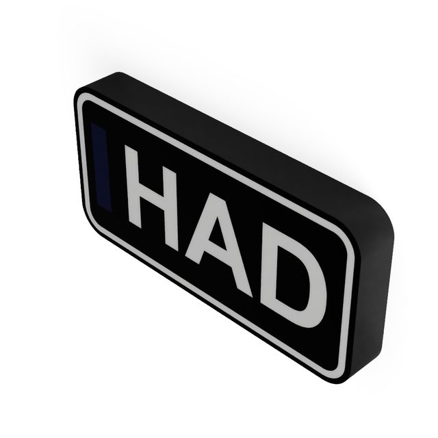 F1 Fahrer HAD LED-Leuchtschild Wanddeko Autodeko Geschenk