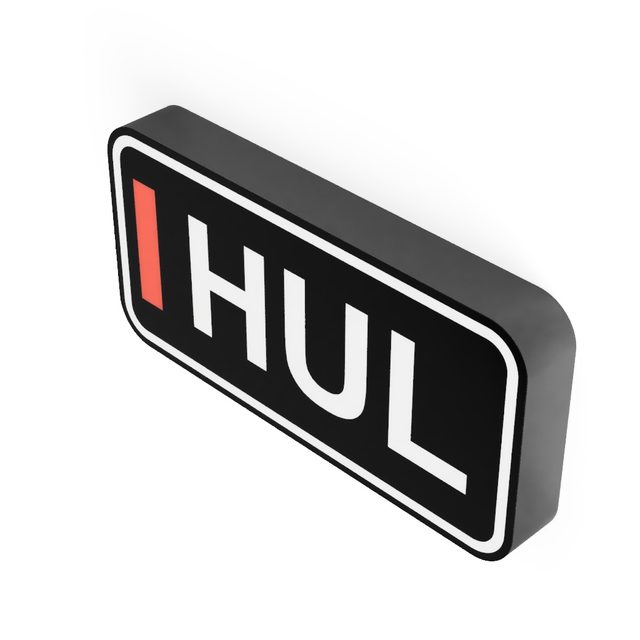 F1 Fahrer HUL LED-Leuchtschild Wanddeko Autodeko Geschenk