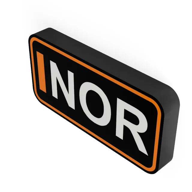 F1 Fahrer NOR 2 LED-Leuchtschild Wanddeko Autodeko Geschenk
