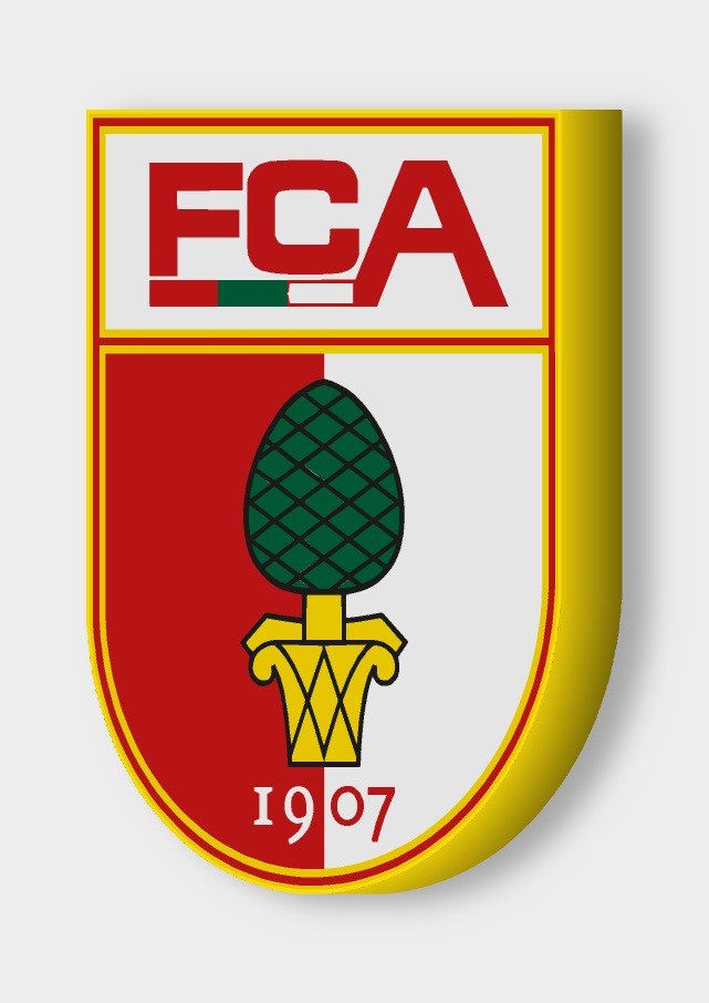 FC Augsburg LED-Leuchtschild ausgeschaltet