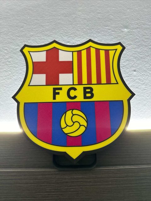 Barcelona Fanartikel LED Wanddeko mit USB-Kabel