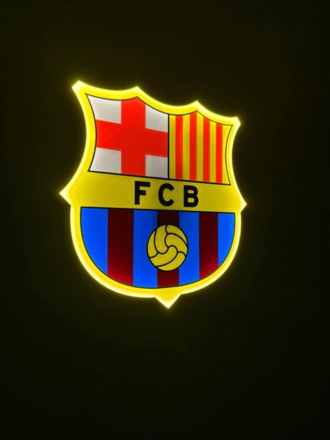 FC Barcelona LED Lampe Geschenk für Fußballfans