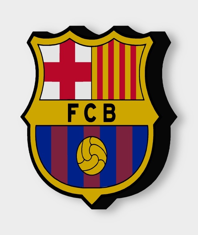 FC Barcelona LED-Leuchtschild ausgeschaltet