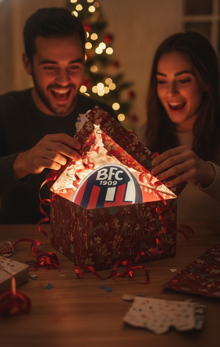 FC Bologna LED-Leuchtschild Wanddeko Fandeko Geschenk - Mockup